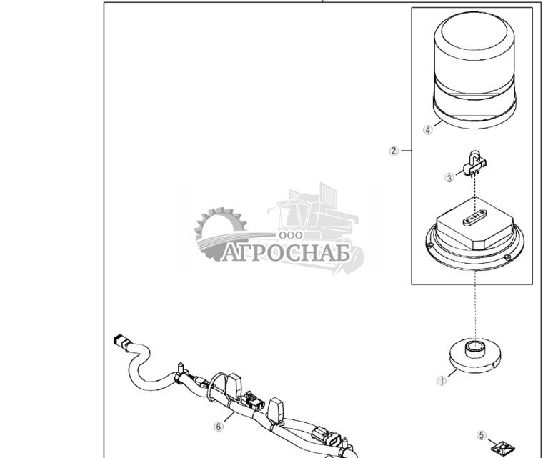 Комплект предупреждающего проблескового маяка - ST2574 93.jpg
